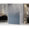 Mexen Kioto paroi de douche autoportante 150 x 200 cm, ombrée bleue 8 mm, dorée - 800-150-002-50-46