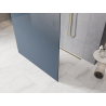 Mexen Kioto paroi de douche autoportante 110 x 200 cm, ombrée bleue 8 mm, or brossé - 800-110-002-55-46