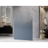 Mexen Kioto paroi de douche autoportante 150 x 200 cm, ombrée bleue 8 mm, or brossé - 800-150-002-55-46