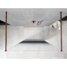 Mexen Kioto paroi de douche autoportante 110 x 200 cm, ombre bleue 8 mm, or rose - 800-110-002-60-46