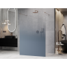 Mexen Kioto paroi de douche autoportante 150 x 200 cm, ombre bleue 8 mm, or rose - 800-150-002-60-46