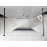 Mexen Kioto paroi de douche autoportante 150 x 200 cm, ombrée bleue 8 mm, gris pistolet brossé - 800-150-002-66-46