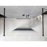 Mexen Kioto paroi de douche autoportante 120 x 200 cm, ombre bleue 8 mm, noire - 800-120-002-70-46
