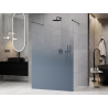 Mexen Kioto paroi de douche autoportante 150 x 200 cm, ombré bleu 8 mm, noir - 800-150-002-70-46