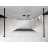 Mexen Kioto paroi de douche autoportante 150 x 200 cm, ombré bleu 8 mm, noir - 800-150-002-70-46