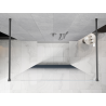Mexen Kioto paroi de douche autoportante 100 x 200 cm, ombrée bleue 8 mm, gun metal - 800-100-002-95-46