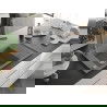 Mexen Elias évier en granit 1-cuisson avec égouttoir et robinet de cuisine Duero, gris - 6511-71-671600-71