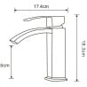 Mexen Libra robinet de lavabo, Chrome - 745100-00