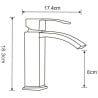 Mexen Libra DQ62 ensemble de bain, chrome - 745103DQ62-00