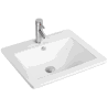 Mexen Lora lavabo encastré dans le plan 53 x 46 cm, blanc - 25365300
