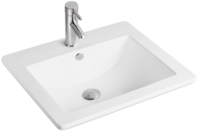 Mexen Salma lavabo encastré dans le comptoir 53 x 46 cm, Blanc - 25365300