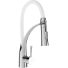 Mexen Aster robinet de cuisine, Chrome/Blanc - 73450-02