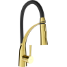 Mexen Aster robinet de cuisine, Or/Noir - 73450-57