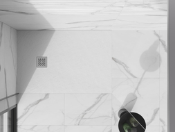 Mexen Stone+ cache pour receveur de douche, inox - 44910001