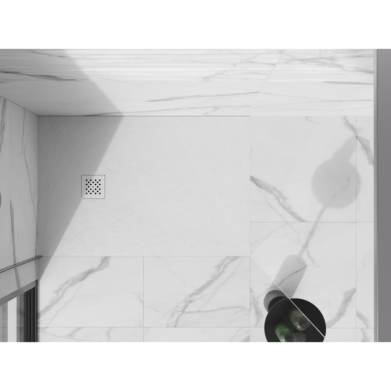 Mexen Stone+ cache pour receveur de douche, blanc - 44910020