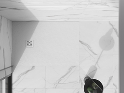 Mexen Stone+ cache pour receveur de douche, blanc - 44910020