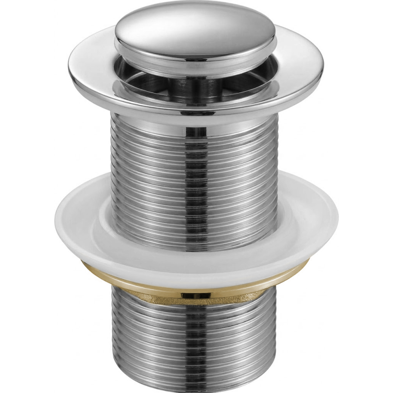 Mexen petit bouchon clic-clac rond, chrome - 79915-00