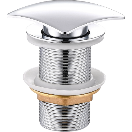 Mexen bouchon clic-clac carré, chrome - 79916-00