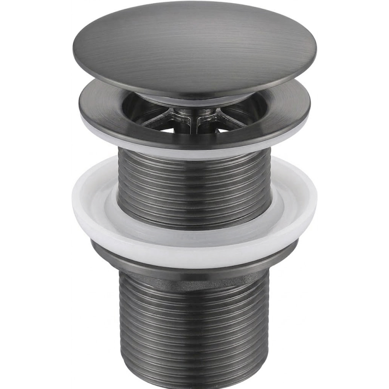 Mexen bonde clic-clac ronde, gris canon brossé - 79910-66
