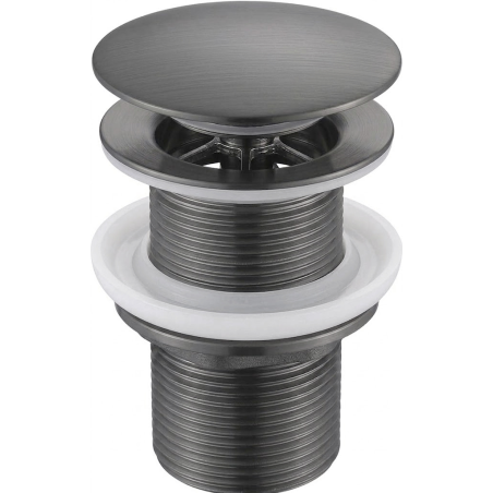 Mexen bonde clic-clac ronde, gris canon brossé - 79910-66