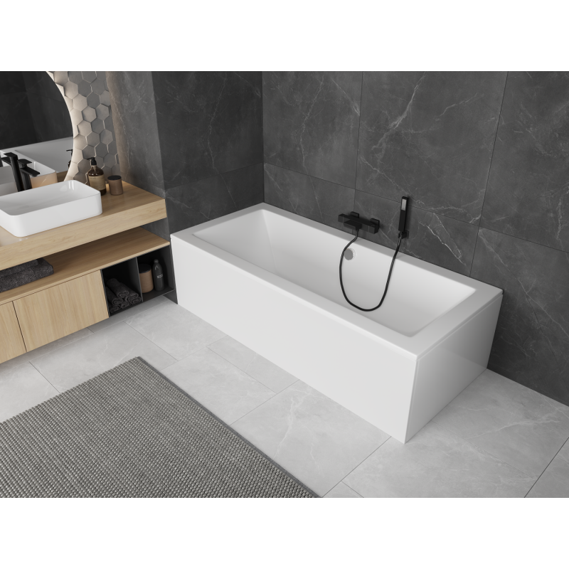 Mexen Cube baignoire rectangulaire 170 x 75 cm avec tablier, blanche - 55051707500X