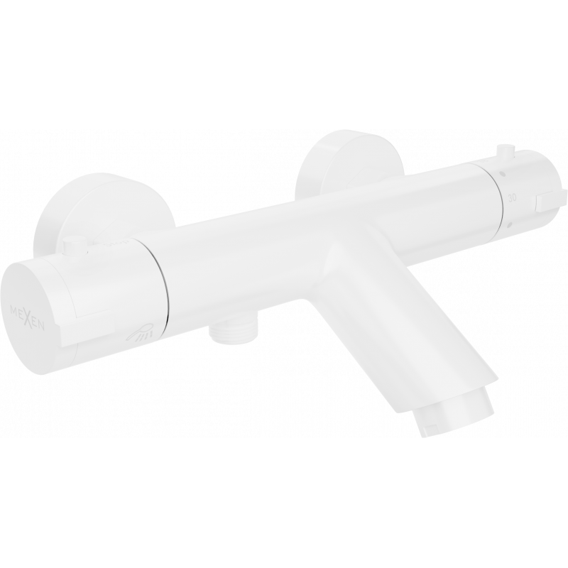 Mitigeur de baignoire thermostatique Mexen Kai, blanc - 77300-20