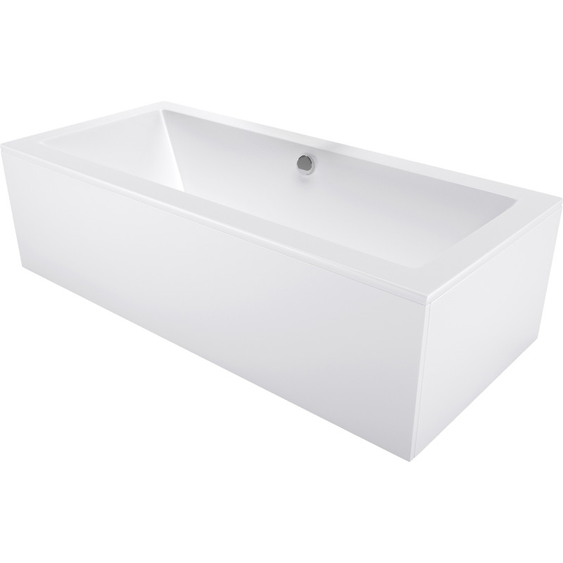 Mexen Cube baignoire rectangulaire 170 x 75 cm avec panneau, blanche - 55051707500X