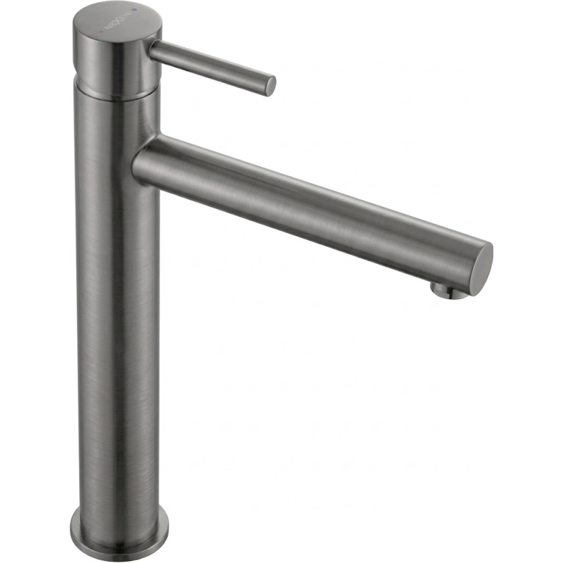 Mexen Elba robinet de lavabo haut, gris acier brossé - 74110-66