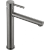 Mexen Elba robinet de lavabo haut, gris acier brossé - 74110-66