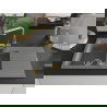 Mexen Matias évier en granit 1,5 cuve avec égouttoir et robinet de cuisine Duero, gris - 6502-71-671600-50