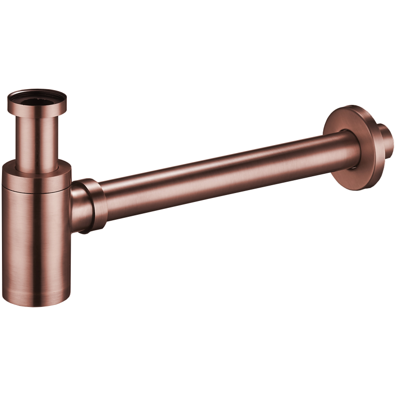Mexen demi-siphon de lavabo rond, cuivre antique - 79950-45
