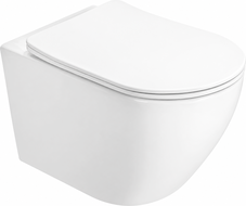 Mexen Lena 2.0 cuvette WC sans bride avec abattant à descente lente slim, duroplast, blanc brillant - 3022L4000