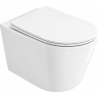 Mexen Rico 2.0 cuvette WC Rimless Tornado avec siège à descente lente slim, duroplast, blanc brillant - 3072L4000T