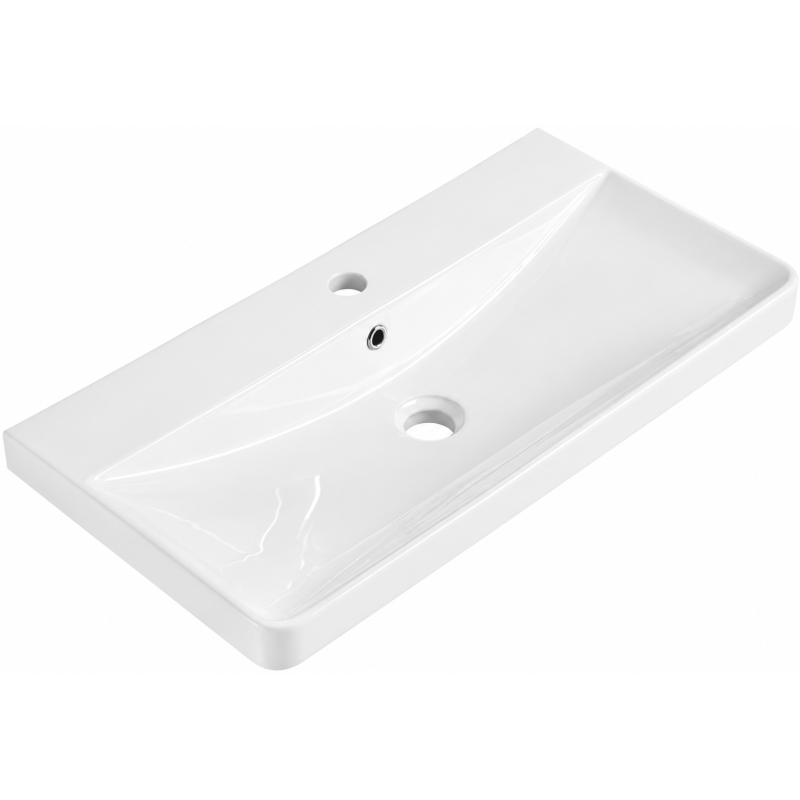 Mexen Dagna lavabo encastré dans le plan 81 x 39 cm, blanc - 21998000
