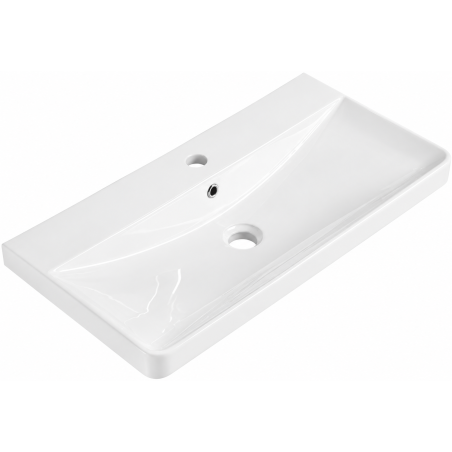 Mexen Dagna lavabo encastré dans le plan 81 x 39 cm, blanc - 21998000