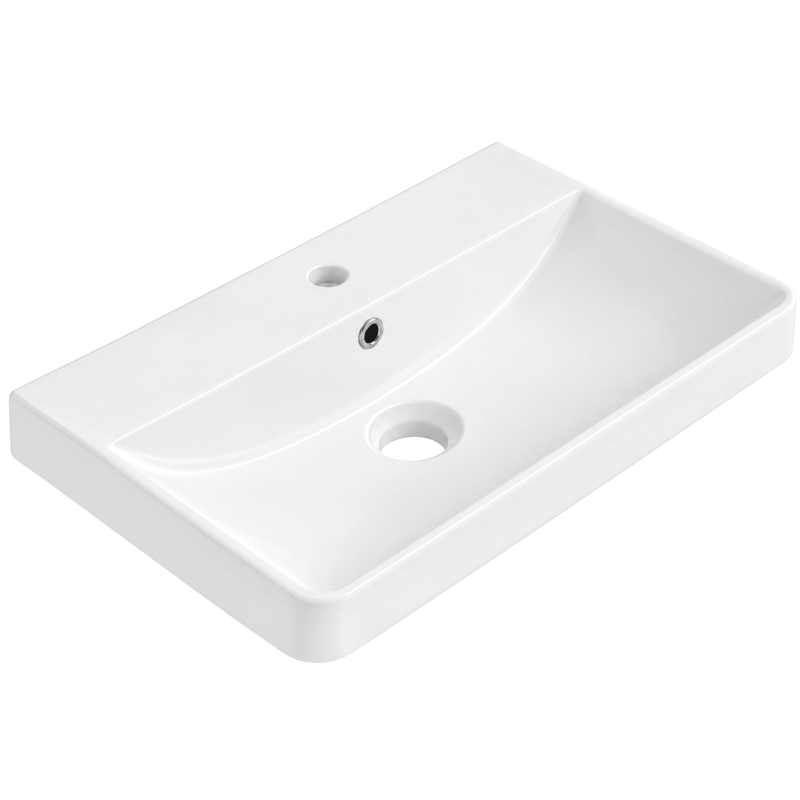 Mexen Dagna lavabo encastré dans le plan de travail 50 x 35 cm, blanc - 21995100