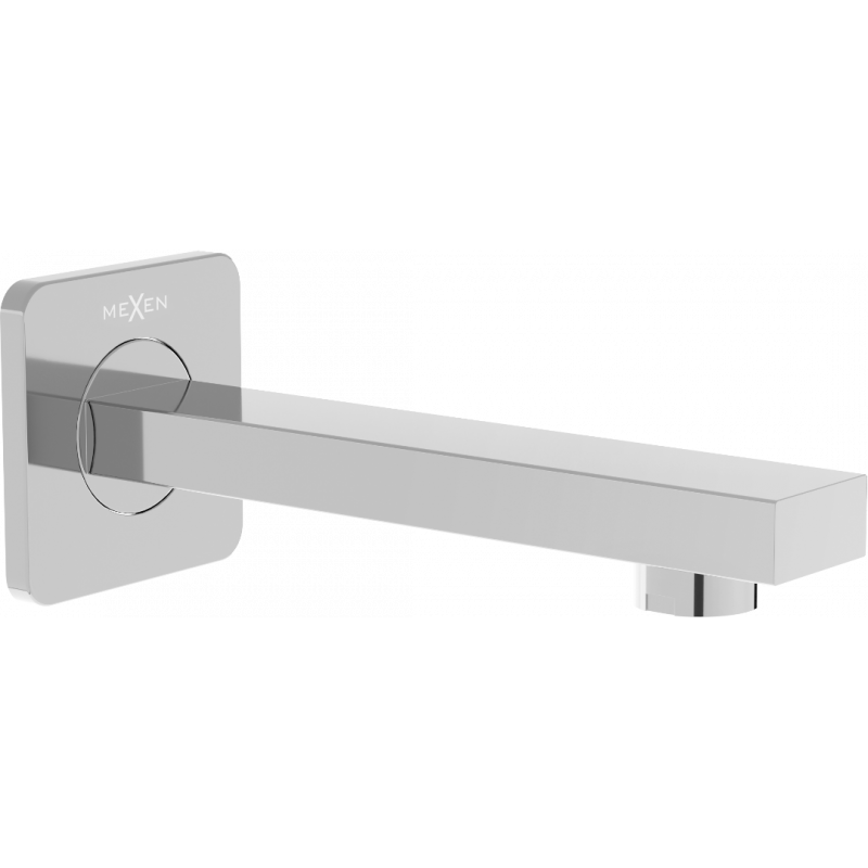 Mexen Cube bec de baignoire mural, Chrome - 79370-00