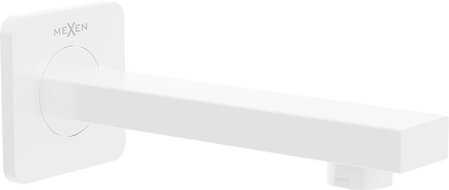 Mexen Cube bec de baignoire mural, Blanc - 79370-20
