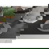 Mexen Kevin évier en granit à 1 cuve avec égouttoir 586 x 458 mm, Gris, siphon Noir - 6517581005-71-B