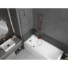 Mexen Next paroi de baignoire 1 volets 50 x 150 cm, transparent, or rose - 895-050-000-00-00-60
