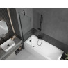 Mexen Next écran de baignoire à 1 vantail 50 x 150 cm, transparent, noir - 895-050-000-00-00-70