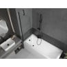 Mexen Next paroi de baignoire à 1 battant 50 x 150 cm, transparent, noir - 895-050-000-00-00-70