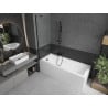 Mexen Next paroi de baignoire à 1 battant 50 x 150 cm, transparent, noir - 895-050-000-00-00-70