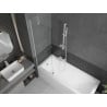 Mexen Next pare-douche de baignoire à 1 vantail 60 x 150 cm, transparent, blanc - 895-060-000-00-00-20