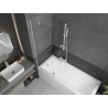 Mexen Next paroi de baignoire à 1 volet 60 x 150 cm, transparent, blanc - 895-060-000-00-00-20