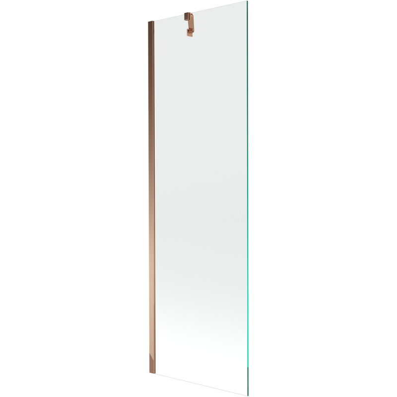 Mexen Next paroi de baignoire 1 volet 60 x 150 cm, transparent, or rose - 895-060-000-00-00-60