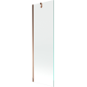 Mexen Next paroi de baignoire 1 volet 60 x 150 cm, transparent, or rose - 895-060-000-00-00-60