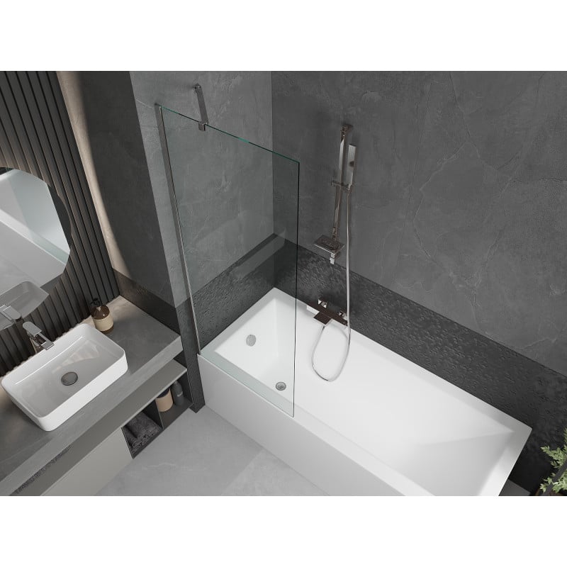 Mexen Next paroi de baignoire 1 volet 70 x 150 cm, transparent, chrome - 895-070-000-00-00-01