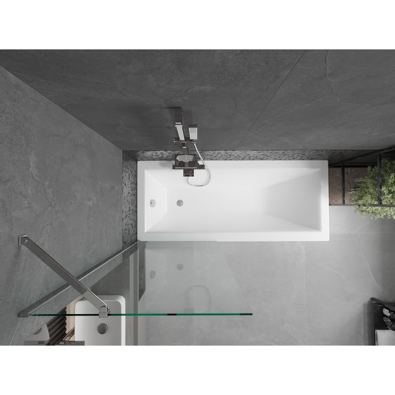 Mexen Next paroi de baignoire 1 volet 70 x 150 cm, transparent, chrome - 895-070-000-00-00-01