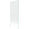 Mexen Next écran de baignoire à 1 ailette 70 x 150 cm, transparent, Blanc - 895-070-000-00-00-20